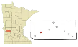 Location of Holloway, Minnesota