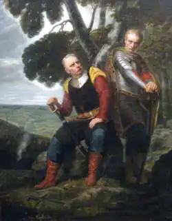 Wacław and his Sword-Bearer; illustration from Maria by Antoni Malczewski