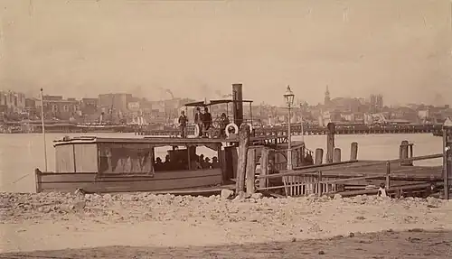 Leipoa (1872), wooden paddle steamer for H. Perdriau's Balmain Steam Ferry Co Ltd.