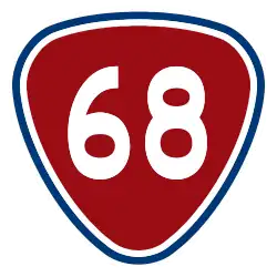 Provincial Highway 68 shield}}