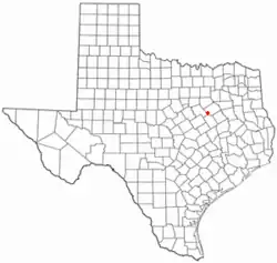 Location of Dawson, Texas