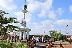 Kuala Pembuang during the carnival held to commemorate the 79th anniversary of the Republic of Indonesia.