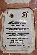 Commemorative plaque