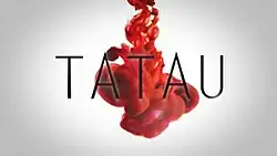 Series title over an image of blood in liquid