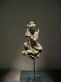 Seated Heavenly Musician Yugeumsa Temple. Unified Silla dynasty. Gilt-bronze, h. 12 cm. National Museum of Korea
