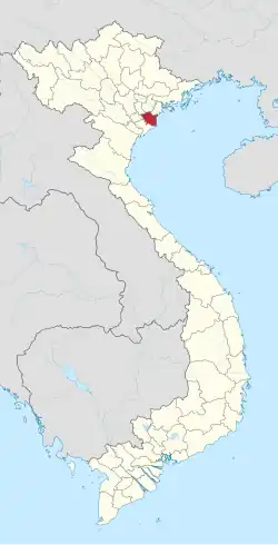 Location of Thái Bình within Vietnam