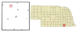 Location of Carleton, Nebraska