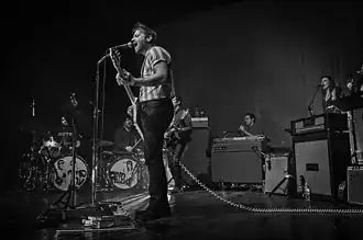 The Arcs performing at Lifestyle Communities Pavilion in Columbus, Ohio on December 4, 2015