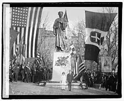Photograph of people attending the dedication ceremony
