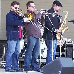 The Mocking Shadows performing at a free concert on Canada Day 2007 in Calgary