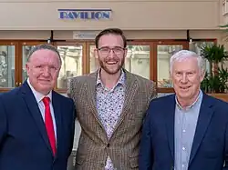 Nigel Ogden (left) with his fellow Organist Encores Team members Damon Cox and John Leeming