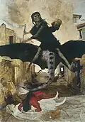 Plague (1898) by Arnold Böcklin, tempera on wood