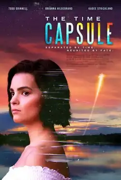 A poster featuring a woman in the foreground and a comet in the background.