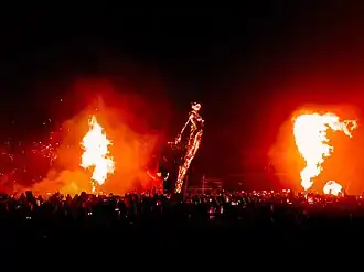 The Weeknd in concert in 2023.