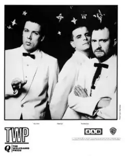 1992 4AD/Warner US promotional photo for Queer: Mick Allen, Mark Cox, Andrew Gray.