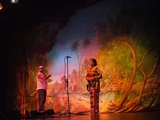 Tiatrists performing on stage, 2010