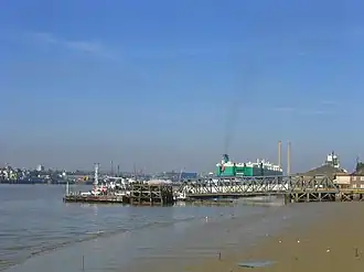 The Tilbury dock where Norstream docks