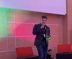 Timothy Watson appearing at the KupoCon Final Fantasy fan convention in London, February 2022