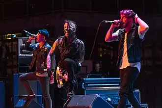 To the Rats and Wolves performing at the Schüler Rockfestival in 2015