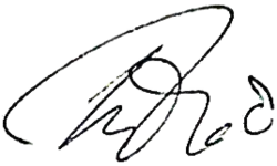 Tofiq Bahramov signature