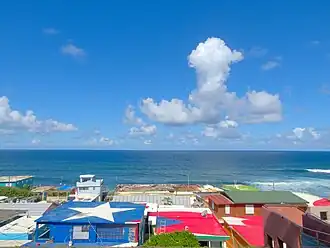 Top of homes in La Perla