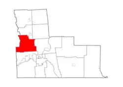 Location in Broome County