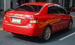 Pre-facelift Philippine market Toyota Vios G XX Limited (NCP93L)