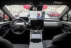 Interior of Toyota bZ4X AWD (YEAM15, Europe)