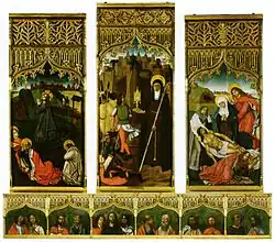 Santa Clara triptych, 16th Century, 297 x 342 cm