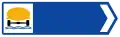 Ρ-73δ Vehicles carrying hazardous goods should turn right