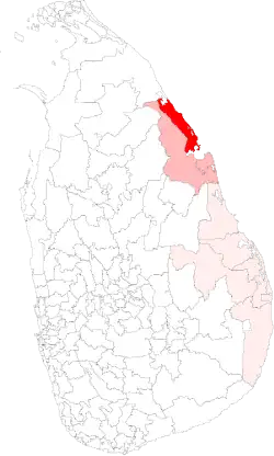 Location of Trincomalee