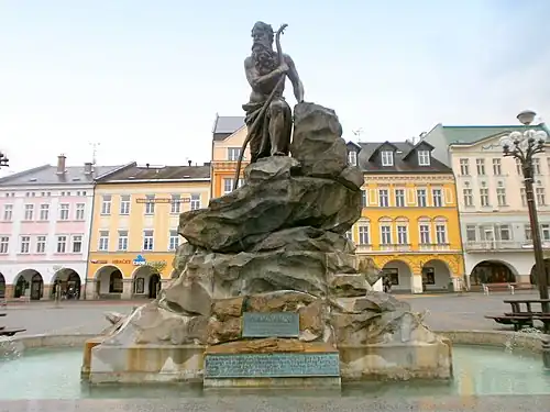 The 3-metre-high Krakonoš Fountain in Trutnov