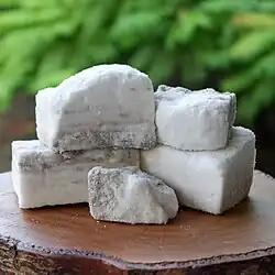 Tultul from Hoskyn, Guimaras, artisanal salt blocks that uses coconut milk or gata.