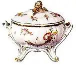 A Sèvres porcelain tureen, 1782, once owned by John and Abigail Adams