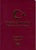 2nd generation biometric Turkish passport (Pasaport) (2018-2022)