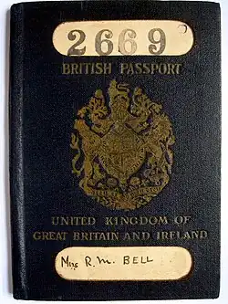Prior to Irish independence, British passports were used