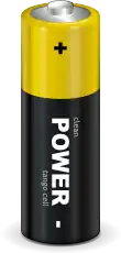 UPower logo: a battery cell of size AA