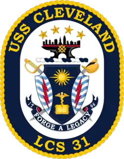 USS Cleveland Coat of Arms
