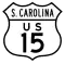 U.S. Highway 15 Alternate marker