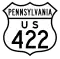 U.S. Route 422 Alternate marker