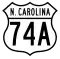 U.S. Highway 74A marker