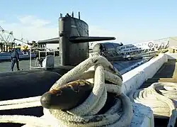 A large mooring cleat