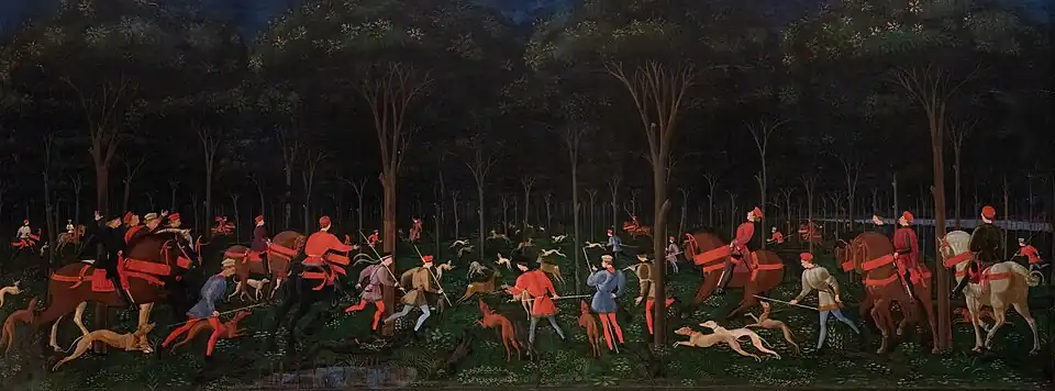 The Hunt in the Forest by Paolo Uccello