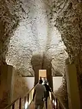 The unfinished long passageway of Siptah's tomb to the burial chamber