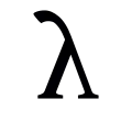 Lower-case Latin λ