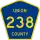 County Road 238 marker