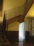 This staircase in the 2nd Ursuline Convent, in the French Quarter, was salvaged from the earlier First building.