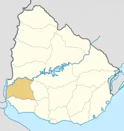 Soriano Department is located in Uruguay