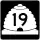 State Route 19 marker
