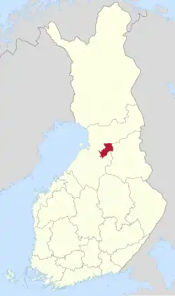 Location of Utajärvi in Finland